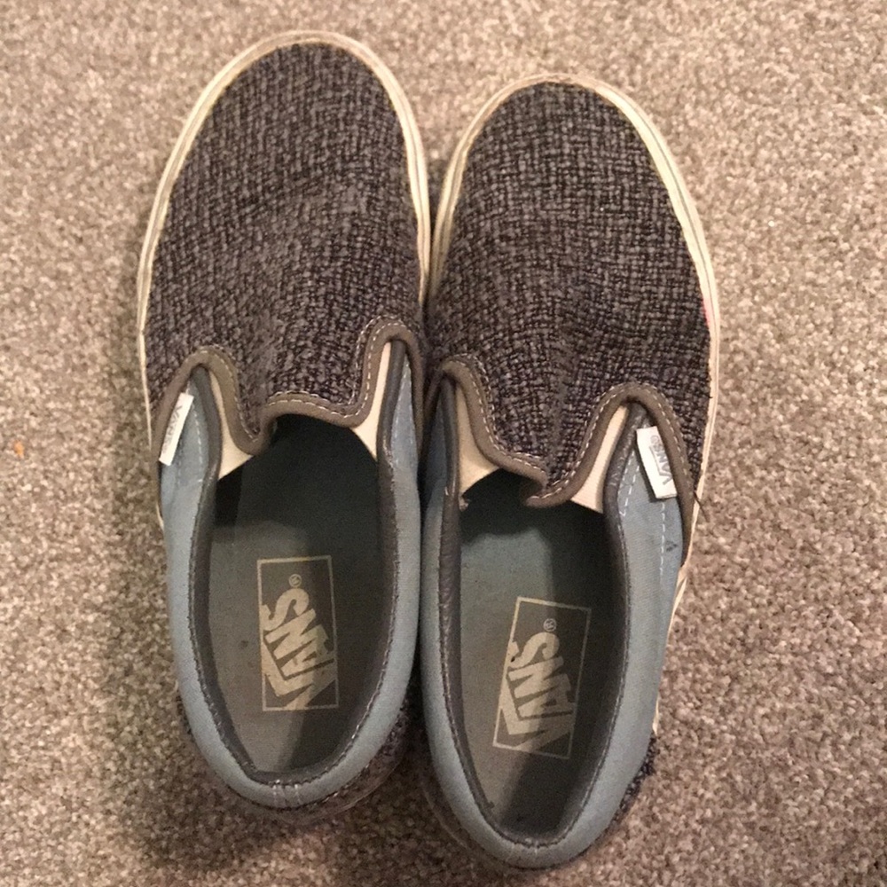 Blue Textured Vans